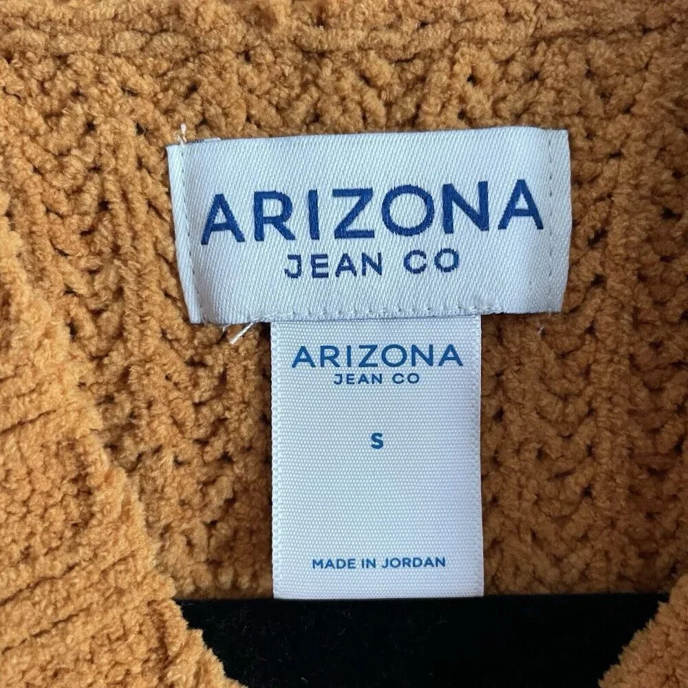 Arizona Jean Co Women S Venetian Gold Chenille Mock Neck Tunic Sweater NWT